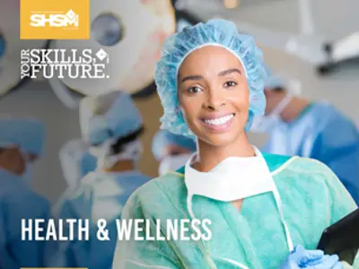 Brochure cover for Health and Wellness SHSM