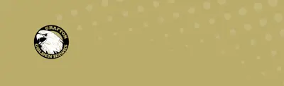plain gold banner with dots and Grafton Public School logo