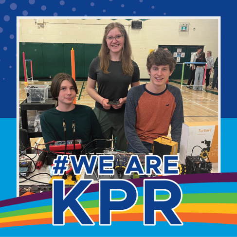 Image of students working on robotics