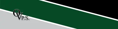 gray green and black striped banner with Otonabee Valley Public School logo