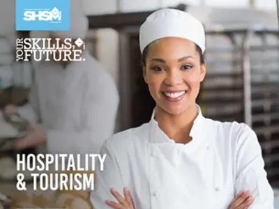 Brochure cover for Hospitality and Tourism SHSM