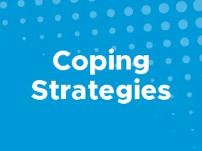 blue banner with Coping Strategies written on it