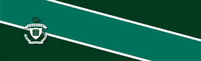 green striped banner with Courtice Intermediate School logo