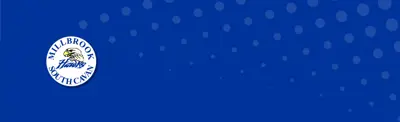 plain blue banner with dots and Millbrook/South Cavan Public School logo